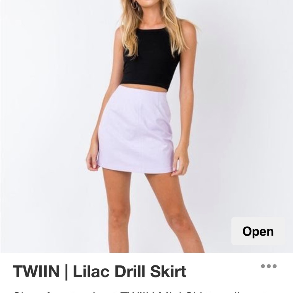 Princess Polly Lilac Skirt- SZ 2 (XS)